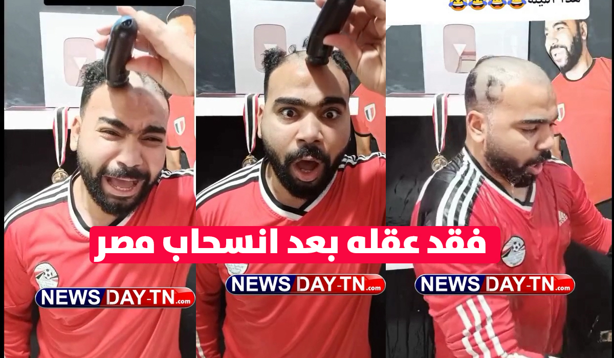 مشجع مصري ينهار في المباشر